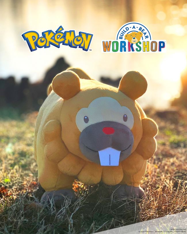Bidoff é o mais recente Pokémon a juntar-se à gama de pelúcias da Build-A-Bear