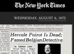 50 anos desde a morte de Hercule Poirot: o detetive fictício que ganhou um obituário real no The New York Times
