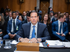 O secret&aacute;rio de Estado Marco Rubio comparece ao Senado dos EUA para justificar a guerra no Ir&atilde;