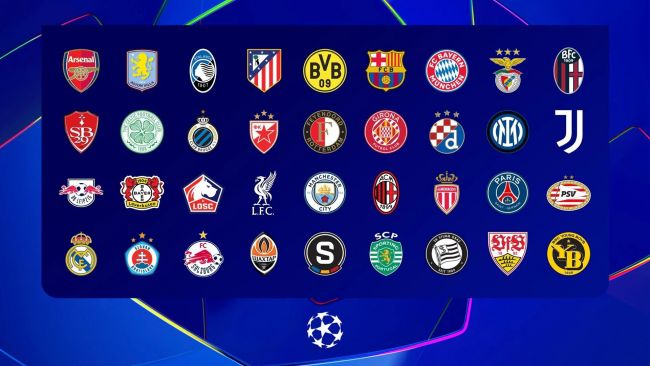 Tabela da UEFA Champions League após a 7.ª jornada: todas as equipas confirmadas apuradas para os oitavos-de-final