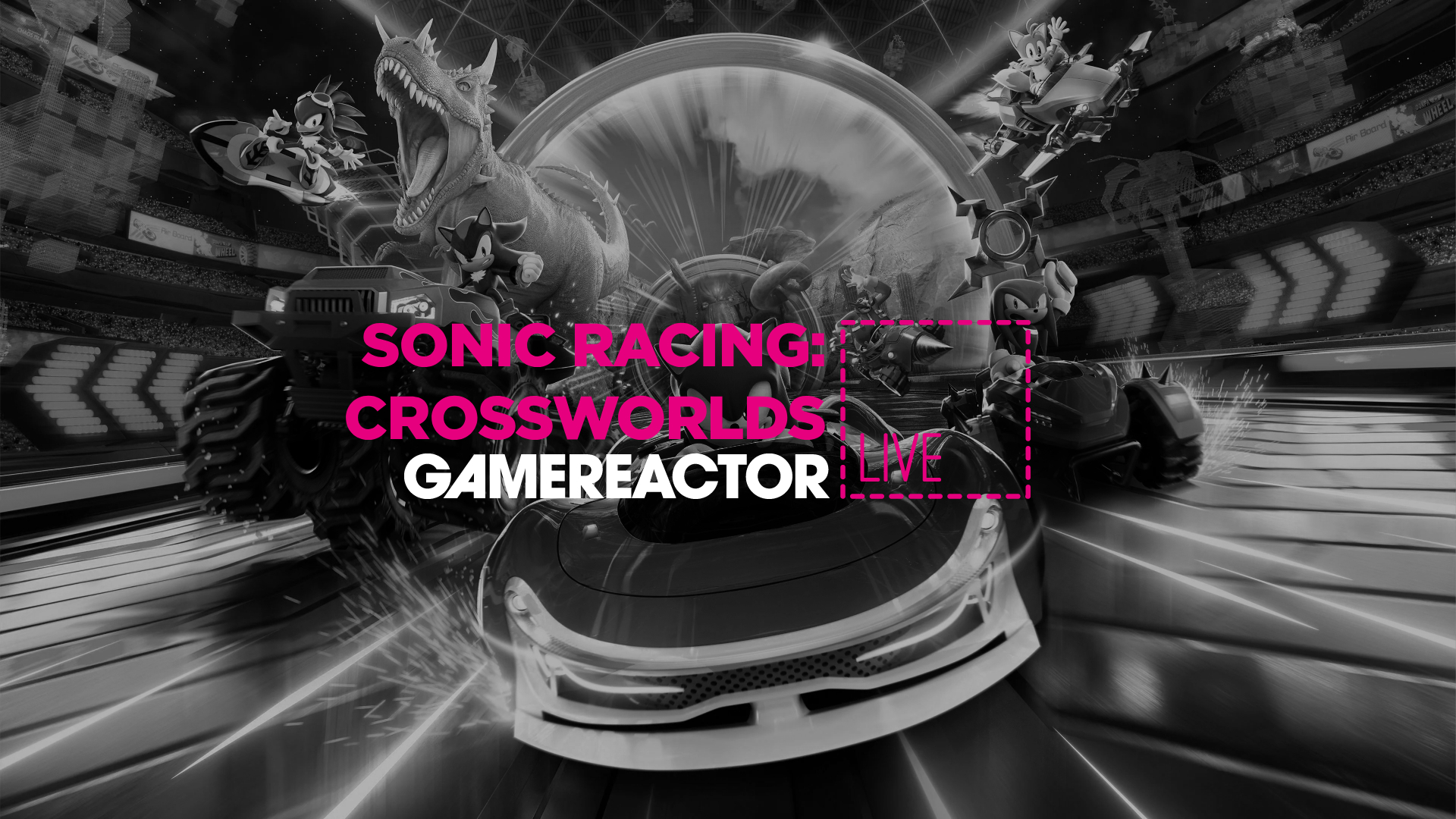 Estamos jogando Sonic Racing: Crossworlds no GR Live de hoje