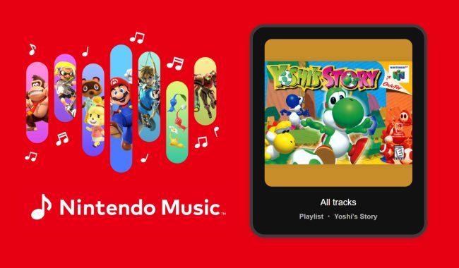 Trilha sonora de Yoshi's Story adicionada ao Nintendo Music