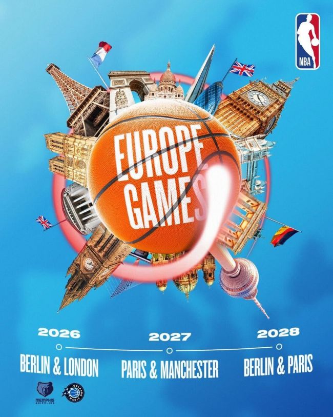NBA anuncia novo lote de jogos internacionais em Londres, Paris, Manchester e Berlim