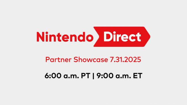 A Nintendo está fazendo de tudo para um Nintendo Direct Partner Showcase amanhã, 31 de julho