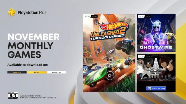Jogos PS Plus para novembro revelados com um lançamento surpresa no primeiro dia
