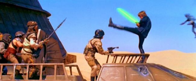 Mark Hamill é dono de seu lindo chute errado em O Retorno de Jedi