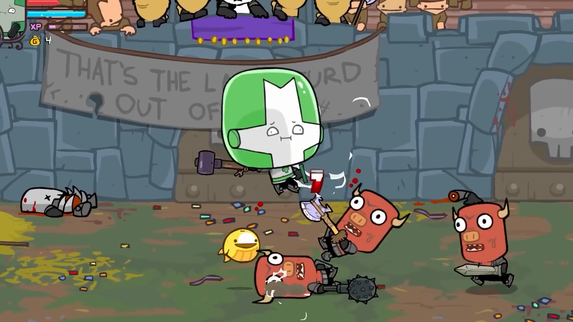Castle Crashers ' DLC Painter Boss Paradise será lançado no próximo mês