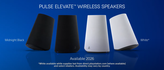 Sony revela alto-falantes para jogos sem fio Pulse Elevate