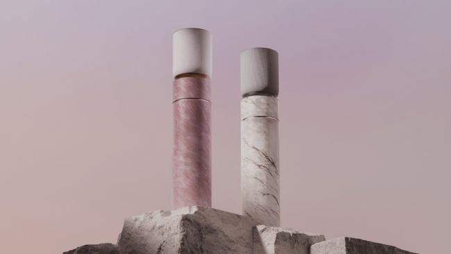 Os mais recentes alto-falantes da Bang & Olufsen vêm com um pedestal de pedra natural