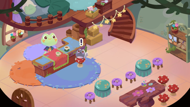 Abra um café no seu antigo bairro em Froggy Brews ' nova demo