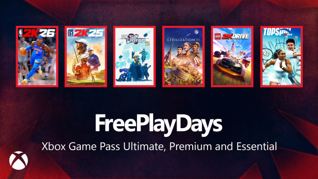 Seis títulos da 2K Games podem ser jogados com qualquer assinatura do Xbox Game Pass neste fim de semana