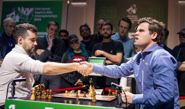 Incrível: O título do World Blitz Chess foi compartilhado como um acordo mútuo, deixando os fãs pensando que é uma "piada"