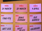 Tina Fey, Jamie Dornan e Riz Ahmed v&atilde;o apresentar Saturday Night Live dos tr&ecirc;s primeiros programas do Reino Unido
