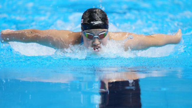 A sensação chinesa de 12 anos Yu Zidi finalmente ganha uma medalha no Campeonato Mundial de Esportes Aquáticos