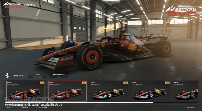 Assetto Corsa Evo 0,4 chega no próximo mês, inclui a Ferrari de F1 de Lewis Hamilton