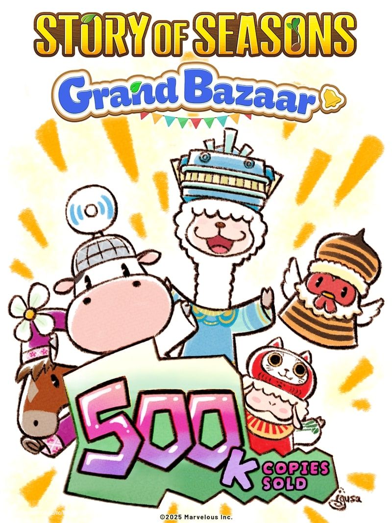 Story of Seasons: Grand Bazaar atinge meio milhão de cópias vendidas em duas semanas