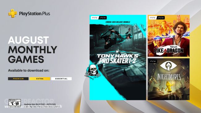 Yakuza e Tony Hawk's Pro Skater lideram line-up da PS Plus de agosto