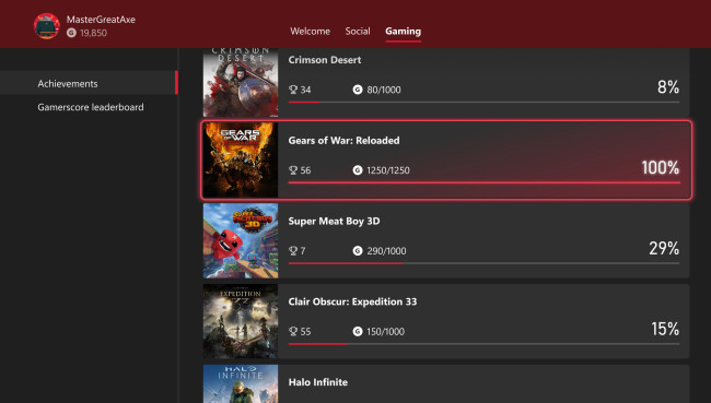 O impulso do Xbox continua com a tão esperada reformulação dos Achievements