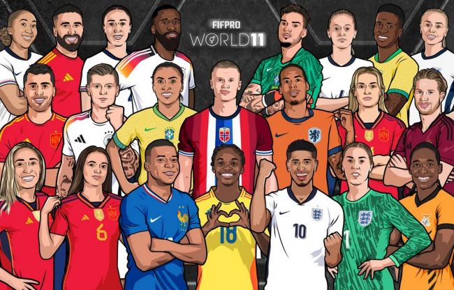 FIFPro World 11 anunciado: estes são os times dos sonhos de 2024