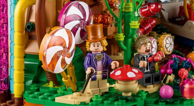 Lego revela a fábrica de chocolate de Willy Wonka