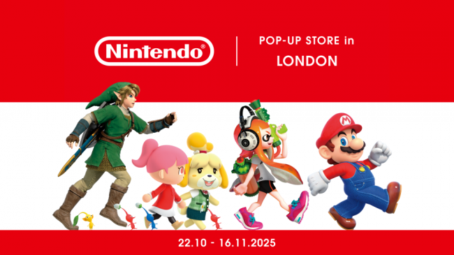 Loja pop-up da Nintendo a caminho de Londres pela primeira vez