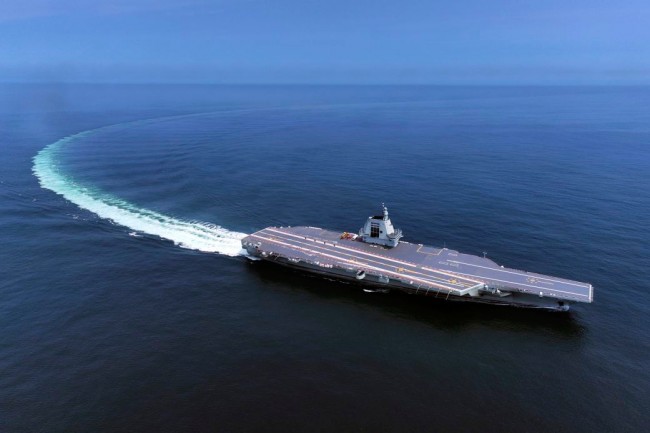 China comissiona seu terceiro porta-aviões, conhecido como Fujian