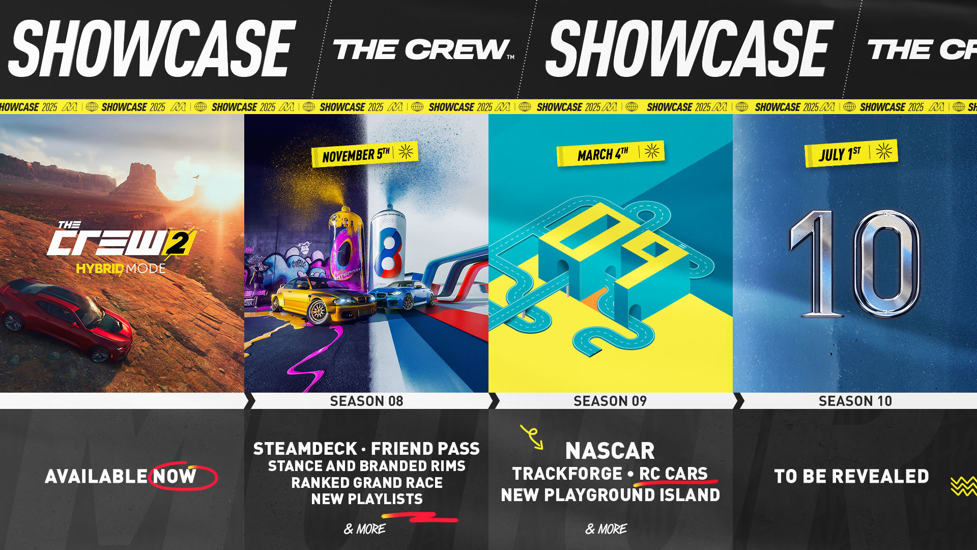 The Crew Motorfest é o terceiro ano a trazer melhor personalização, suporte ao Steam Deck e um Passe de Amigo