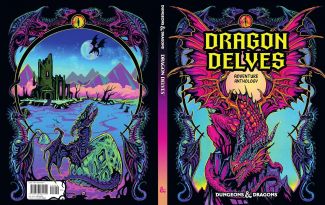 Esta é a capa de Dragon Delves, a próxima antologia de aventura para D&D