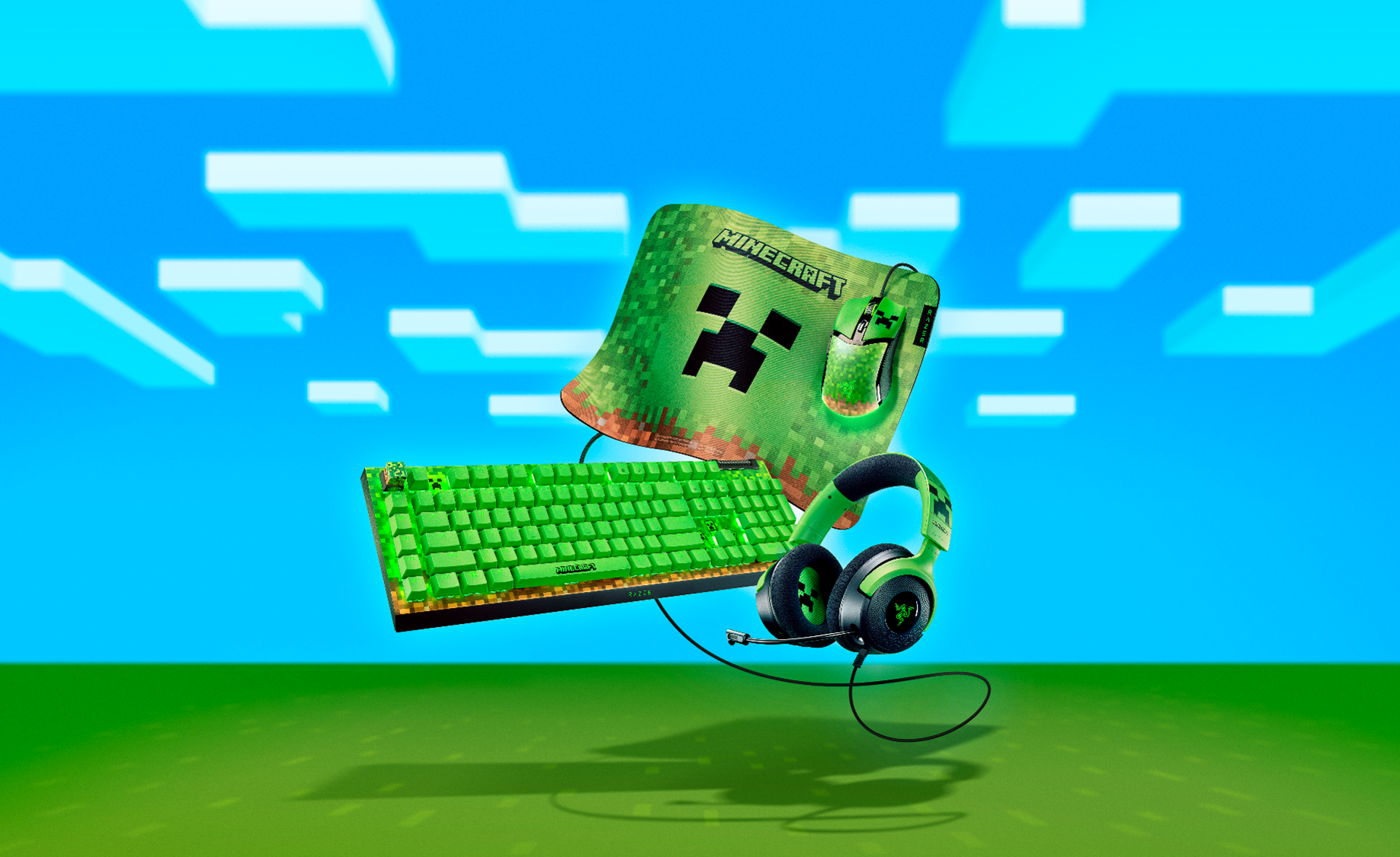 Razer e Mojang se unem para coleção de periféricos Minecraft