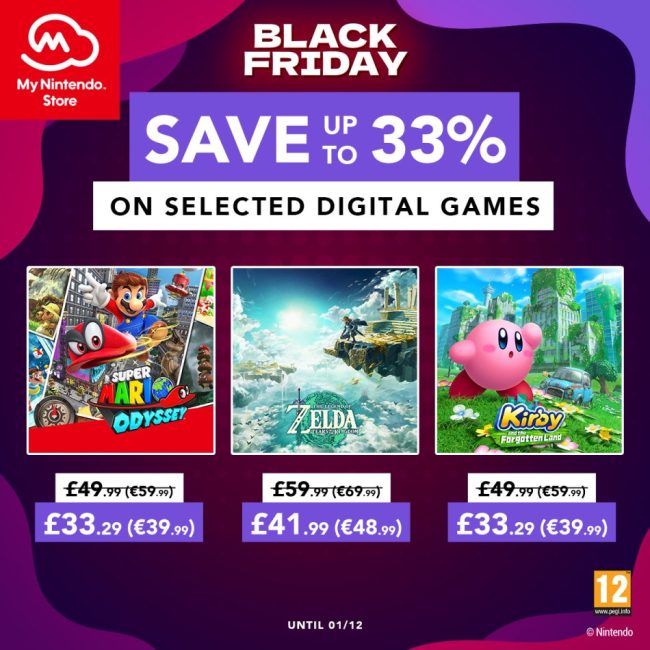 A venda da Black Friday da Nintendo está oficialmente em pleno andamento