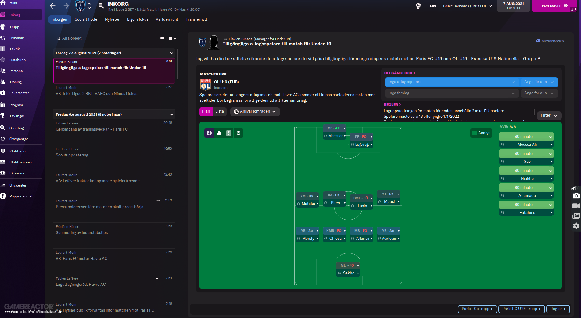 Football Manager 2022 - Gamereactor PT