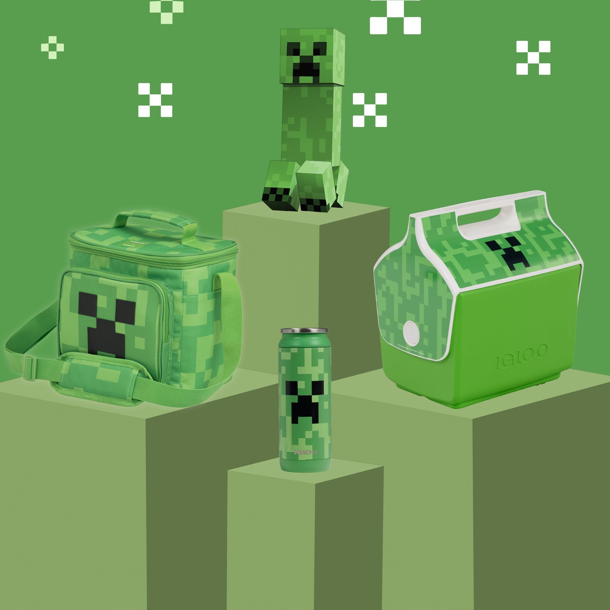 Mojang e Igloo se unem para coleção de Minecraft refrigeradores e copos