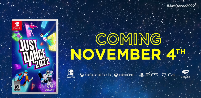 Just Dance 2022 será lançado a 4 de novembro