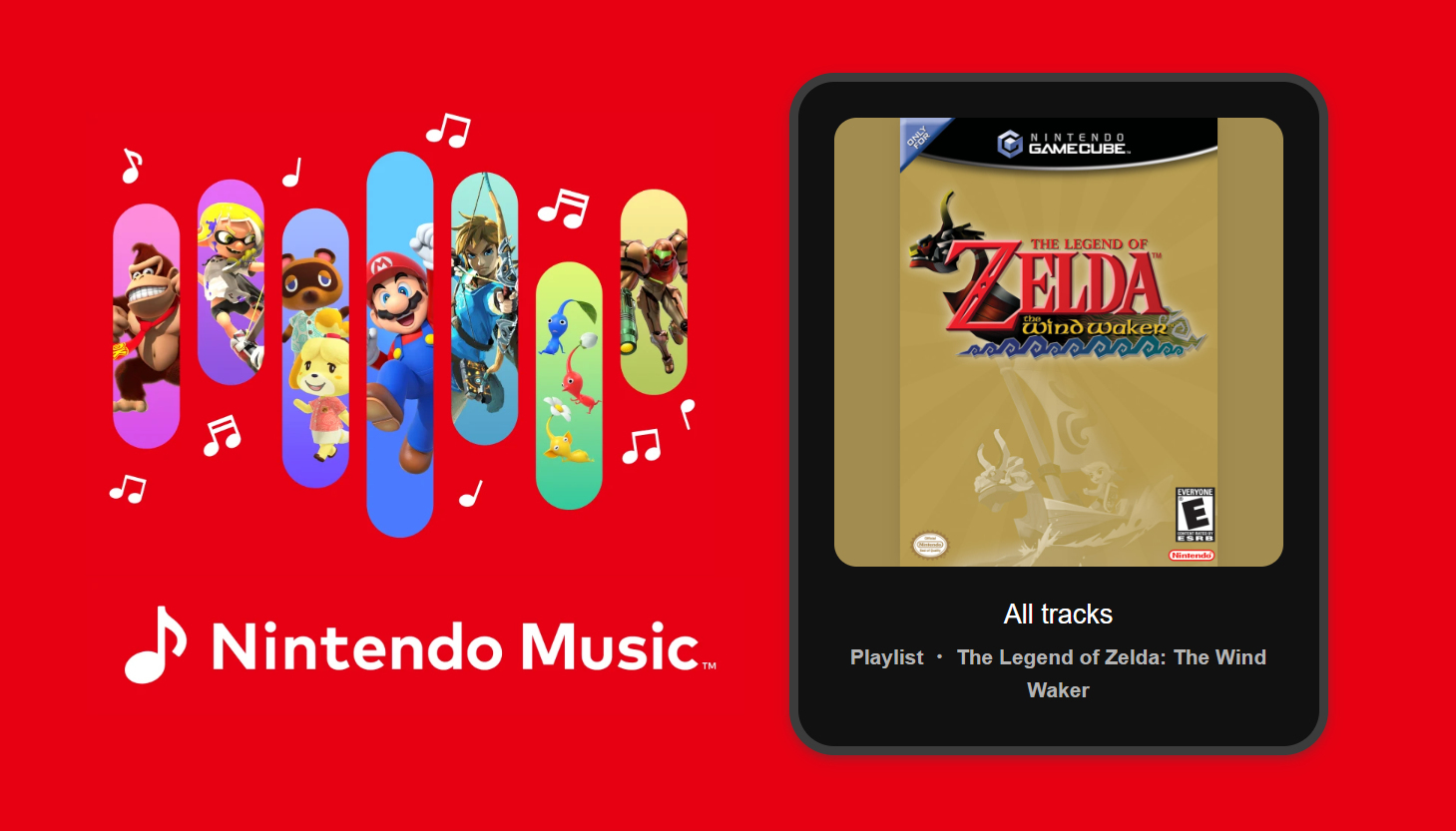 Banda sonora de The Legend of Zelda: The Wind Waker adicionada à Nintendo Music