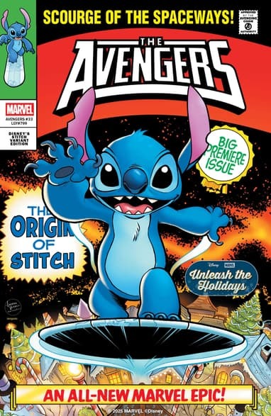 Stitch retorna para enfeitar as capas de vários quadrinhos da Marvel