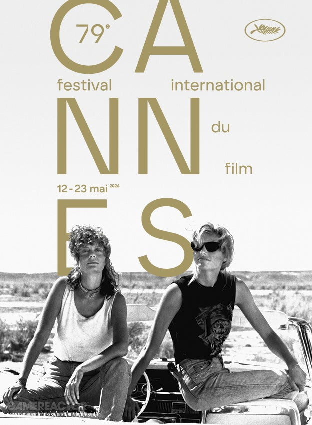 O Festival de Cinema de Cannes presta homenagem ao 35º aniversário da estreia de Thelma & Louise no cartaz oficial da edição de 2026