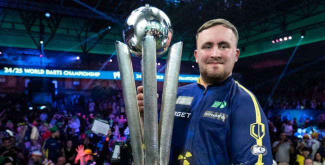 Luke Littler torna-se o mais jovem campeão mundial de dardos de sempre aos 17 anos