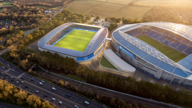 O novo estádio de Brighton será o primeiro na Europa projetado especificamente para a equipe feminina, o terceiro do mundo