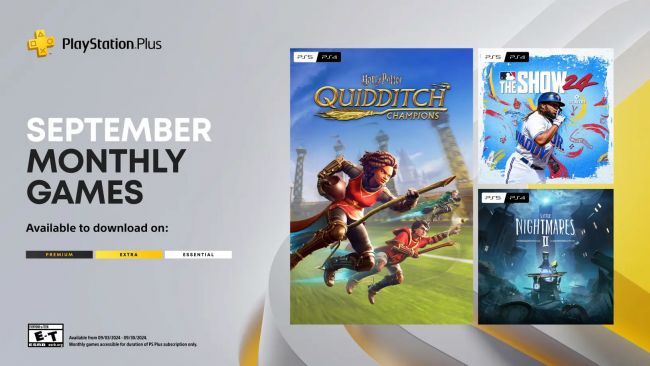 Harry Potter: Campeões de Quadribol, Little Nightmares 2 e MLB The Show 24 são jogos PS Plus em setembro