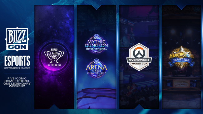 A BlizzCon 2026 contará com cinco grandes torneios de esports