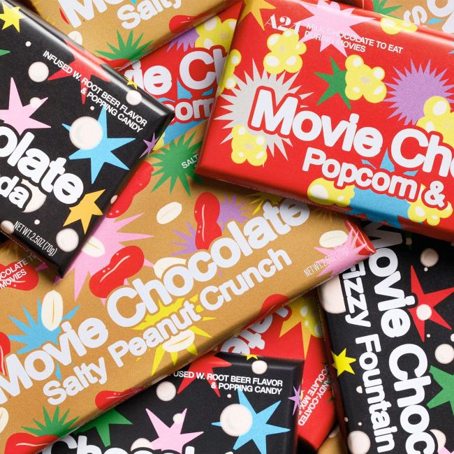 A24 revela linha de chocolates ideal para cinéfilos gulosos