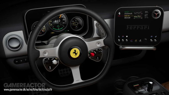 A Ferrari revela o interior em seu primeiro EV