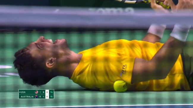 Austrália vence EUA no épico tiebreak de 16 a 14, um dos mais longos da história da Copa Davis