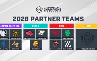 Overwatch Champions Series anuncia times parceiros de 2026, um &iacute;cone da Overwatch League retorna