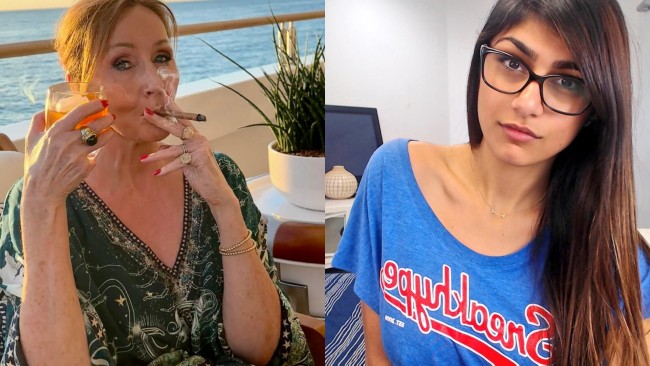 JK Rowling e Mia Khalifa se chocam no X sobre política: "Cale a boca, sua puta"