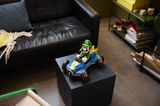 Luigi recebe tratamento Lego Mario Kart com o conjunto Mach 8