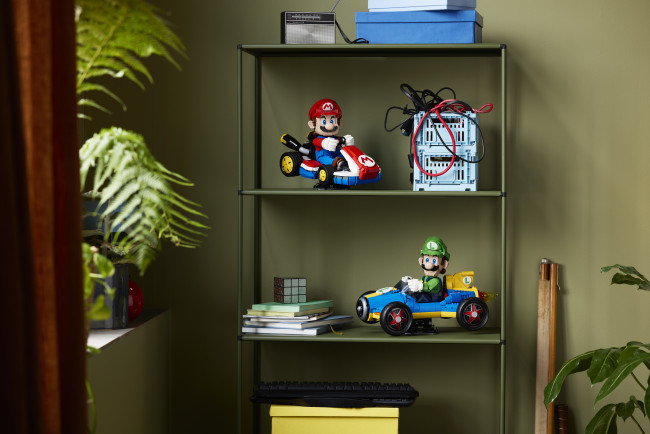 Luigi recebe tratamento Lego Mario Kart com o conjunto Mach 8