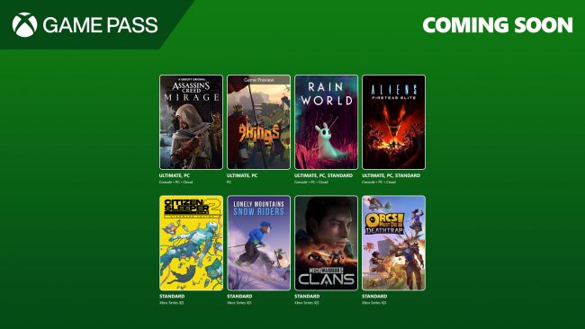 Assassin's Creed Mirage lidera as próximas adições do Game Pass