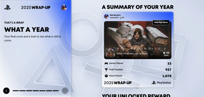 Como foi seu ano com o PlayStation em 2025?