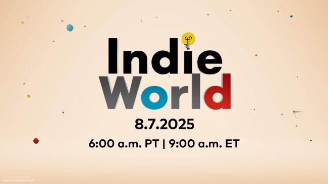 Novo Nintendo Indie World anunciado para quinta-feira, 7 de agosto